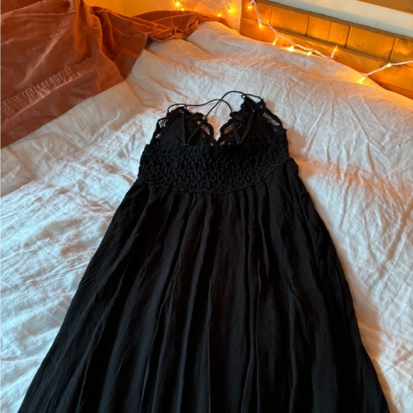Free People Ling Black Lacy Dress - Picture 6 of 6